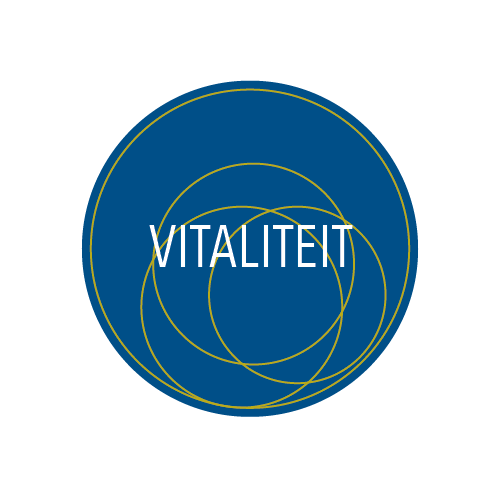 Vitaliteit cirkel blauw